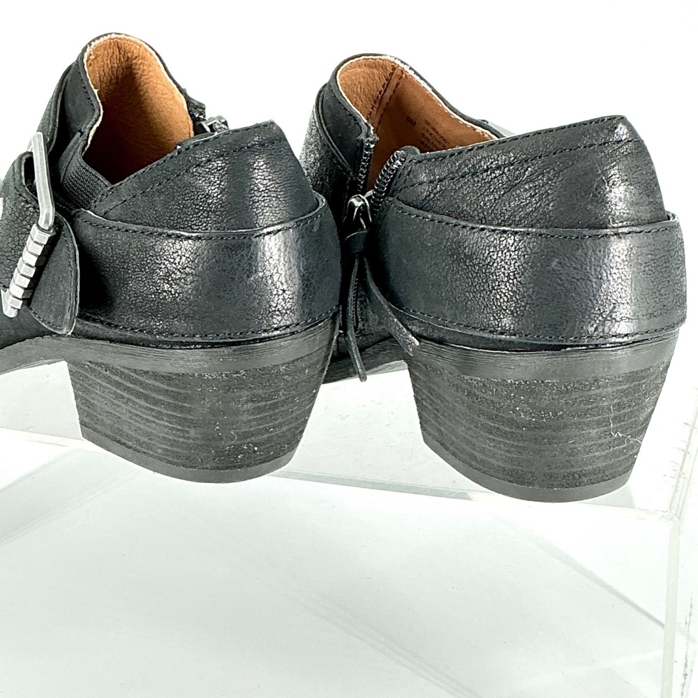 Aqua Sofft Size 6 Black Leather Ankle Boots Moto NEW Alvie Water Resistant $150 - Picture 6 of 14